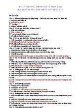 Bài tập Chương VI môn Tin học 11
